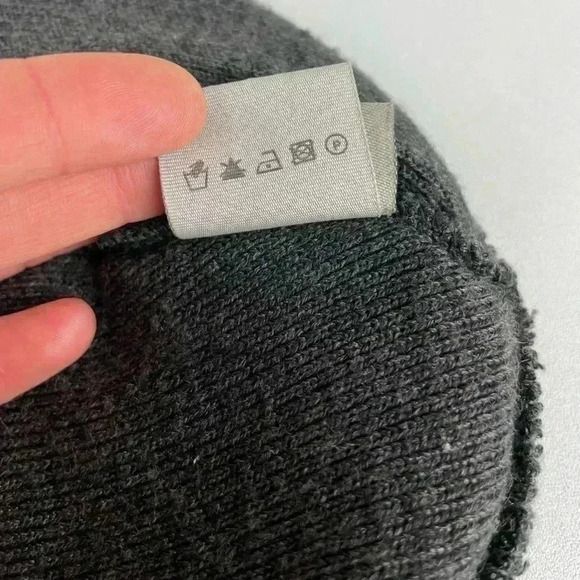 TIMBERLAND Unisex One Size Grey Knit Beanie Fold Over Outdoor Gorpcore Classic - Picture 10 of 10